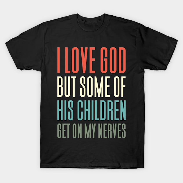 Funny Christian Gift Jesus God T-Shirt by Aajos